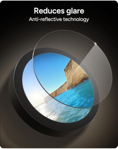 ZAGG Glass Elite Anti-Reflective Google Pixel 9a Camera Lens Protector – Maximum Impact & Scratch Protection, Advanced Clarity, Smudge-Free, Recycled Materials
