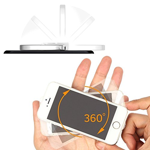 Phone Stand, Luxury Updated Re-Usable Metal Stainless Phone & Tablet Anti Drop Ring Stand Holder with Diamonds for iPhone iPod iPad Samsung and More (Heart Shape) (Rosegold) - color: RoseGold
