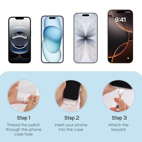Adjustable Cell Phone Lanyard Crossbody Universal Anti-Theft Neck Phone Wrist Strap 4-IN-1 Neck Lanyard - color: Teal Blue