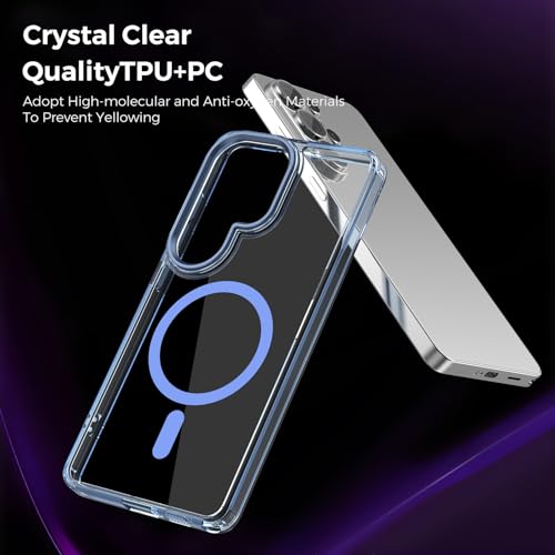 Lunivop for Samsung Galaxy s26 Ultra Case Hard [Compatible with Magsafe Wireless Charging] Yellowing Resistant Magnetic Cover Clear para S 26 Ultra 6.9 '' 5G 2026 Rugged Best Phone Cases Light Blue - color: Light Blue, size: Compatible with Samsung Galaxy