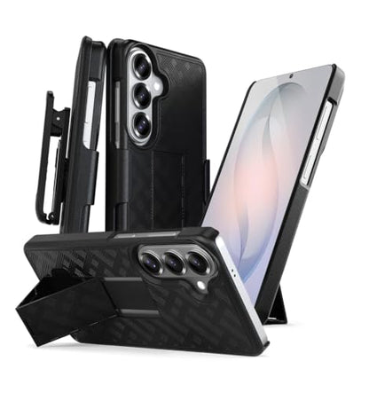 MOTIVE for Samsung Galaxy s26 Plus Case with Belt Clip, Kickstand | 6.7" | Ranger v1 Series, Black, 360° holster, open-top/bottom port access, grip, slim - size: s26 Plus