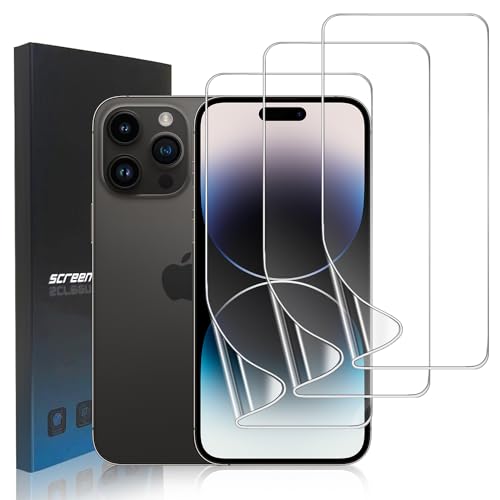 3 Pack for iPhone 14 Pro Max Screen Protector Flexible Soft - size: iPhone14 Pro Max