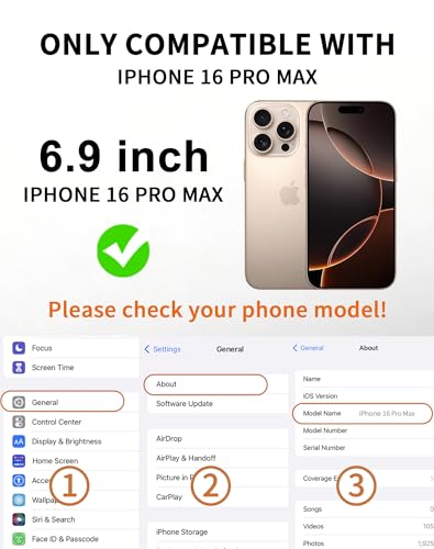 2 Pack 360 Privacy Screen Protector for iPhone 16 Pro Max Tempered Glass - size: iPhone16ProMax 6.9inch