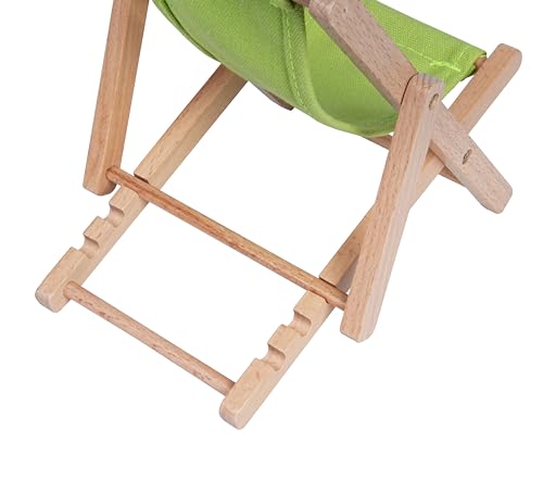 Foldable Wooden Cell Phone Stand, Phone Holder for Desk - color: Green