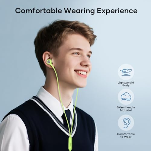 LWZCAM Wired Earbud 5 Pack with 3.5mm Stereo Headphones with Microphone - color: Black