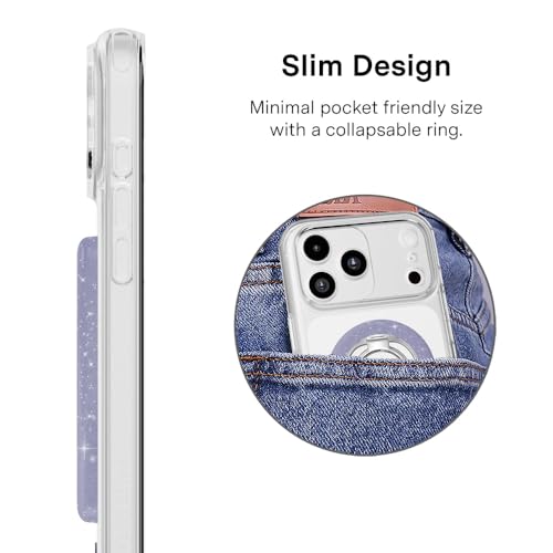 VELVET CAVIAR Compatible with MagSafe Phone Grip - color: Lilac Stardust