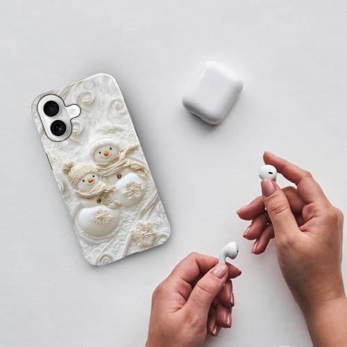 Compatible with iPhone 17,Anti-Scratch Glossy Case Cover,Christmas Snowman - color: Christmas Snowman, size: IPhone 17
