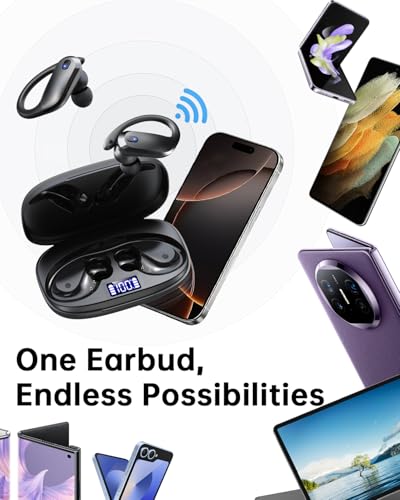 Wireless Earbuds,Bluetooth 5.4 Ear buds,Sport Headphones with Earhooks