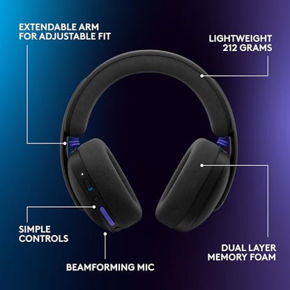 Logitech G325 Lightspeed Wireless Gaming Headset - Black - color: Black