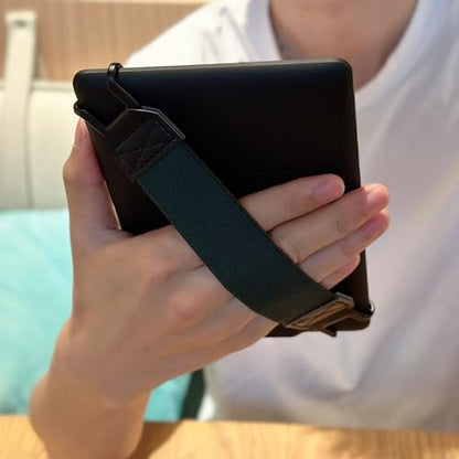 Security Hand-Strap for 6-8" Kindle eReaders Fire Tablet - Kindle/Kobo/Voyaga/Lenovo/Sony Kindle E-Book Tablet, High-Elasticity Versatile Hand Strap Lightweight Finger Grip Holder,Green - color: Green