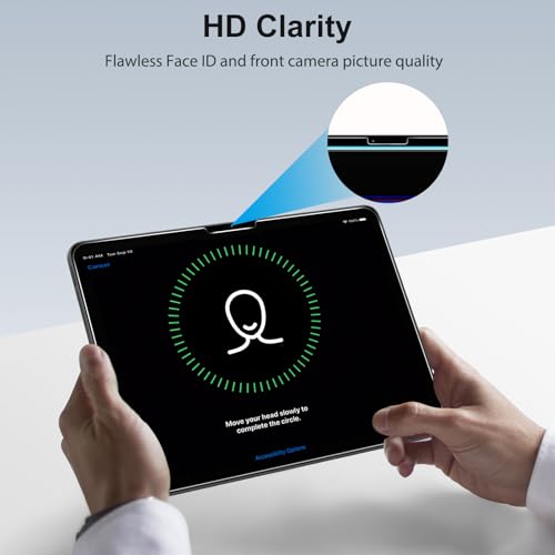 SPARIN Screen Protector for iPad Pro 11 Inch M5/M4 (6th/5th Generation) | 2+2 Pack, Camera Lens Protector, Tempered Glass, Alignment Frame, Case Friendly, Apple Pencil Compatible - size: iPad Pro 11 6th/5th
