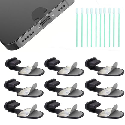 Dust Plug for Lightning, Charger Port Protects Charging Port Anti Dust Cover Anti-Lost Dust Plugs for Lightning, 10-Pack