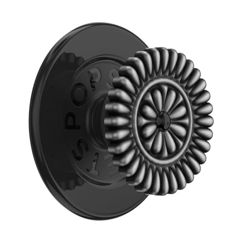 PopSockets Phone Grip for MagSafe, Magnetic Holder- Stamped Black - color: Enamel Stamped Black, style: MagSafe