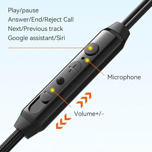 Dual Driver Wired Headphones 3.5mm Jack Earphones Plug in Ear Buds