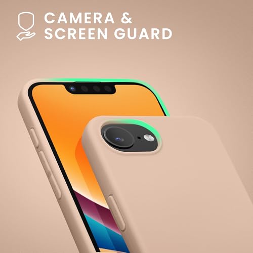 kwmobile Case Compatible with Apple iPhone 17e / iPhone 16e Case - Soft Slim Protective TPU Silicone Cover - Coconut Swirl - color: Coconut Swirl
