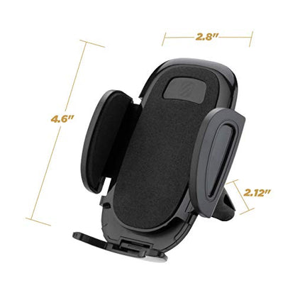 Scosche SUHV-XCES0 Select Vent Mount Phone Holder Cradle for Car or Truck - Universal Hands-Free Mount for Car Dashboard Air Vents - Vehicle Cell Phone Holder for iPhone or Android Smartphones - style: Vent