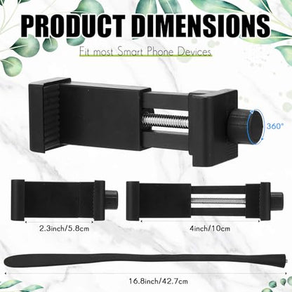 Amylove 2 Pcs Stroller Phone Holder Universal Stand, Black, Upgraded - style: Upgraded