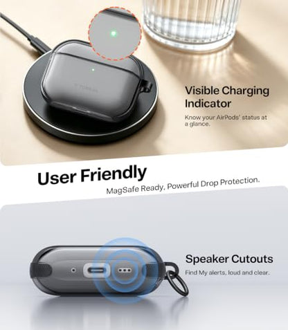 TORRAS A3 Neo for AirPods Pro 3 Case with Lanyard, 3rd Generation, Black - color: Black