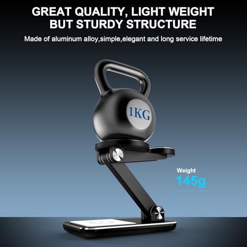 Wireless Charger 3 in 1,Foldable Wireless Charging Station for Apple MagSafe Charger,Aluminum Portable Magnetic Travel Charger Stand for iPhone,Watch,Aipods (with 20W Adapter & Case) - color: Black