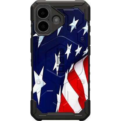 EGO TACTICAL UAG Urban Armor Gear Pathfinder case Compatible with MagSafe iPhone 17 [6.3" Screen] Limited Edition Print - 4th of July US Flag - color: 4th of July US Flag, size: iPhone 17 (6.3")