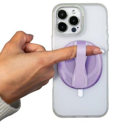 LOVEHANDLE Original for MagSafe Phone Grip - Grape Fizz Motif - color: Grape Fizz