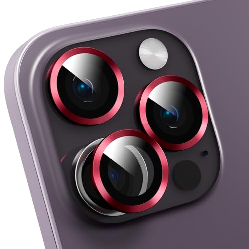 Camera Lens Protector Compatible with iPhone 11/iPhone 12/iPhone 12 Mini,Scratch Resistant,HD Clear Tempered Glass Camera Lens Protection Cover,Case Friendly Easy to Install - Claret - color: Claret, size: iPhone 11/iPhone 12/iPhone 12 Mini