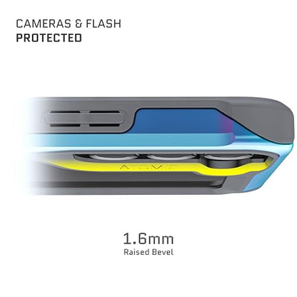 Ghostek ATOMIC slim S22+ 5G Phone Case with Clear Back and Iridescent Aluminum Bumper Military Grade Shockproof Protective Phone Cover Designed for 2022 Samsung Galaxy S22+ Plus (6.6 Inch) (Prismatic) - color: Prismatic, size: Galaxy S22 Plus