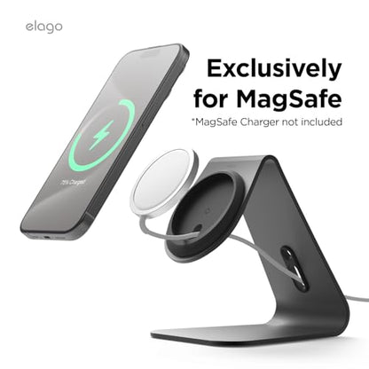 elago MS4 Charging Stand for MagSafe Charger - color: Black