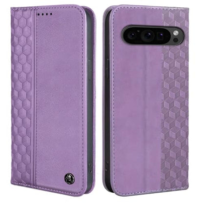 Wallet Case for Google Pixel 9/9 Pro 2024 6.3 inch - [Strong Magnetic] PU Leather Folio Flip Case with Card Holder Kickstand Protective Phone Cover - Purple - color: Purple, size: Google Pixel 9/9 Pro 6.3"