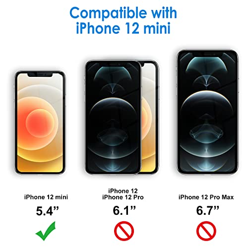 JETech Case for iPhone 12 mini, Anti-Yellowing, Rose Gold | Shockproof Protection, Scratch Resistant Hard PC Back, Durable Transparent TPU Bumper - color: Rose Gold