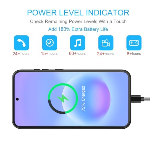 MAXBEAR Battery Case for Galaxy A57, Upgraded 12000mAh Portable Protective Wireless Charging Case Compatible with Galaxy A57 5G (6.7 inch) Rechargeable Extended Battery Pack Charger Case (Black) - size: Galaxy A57