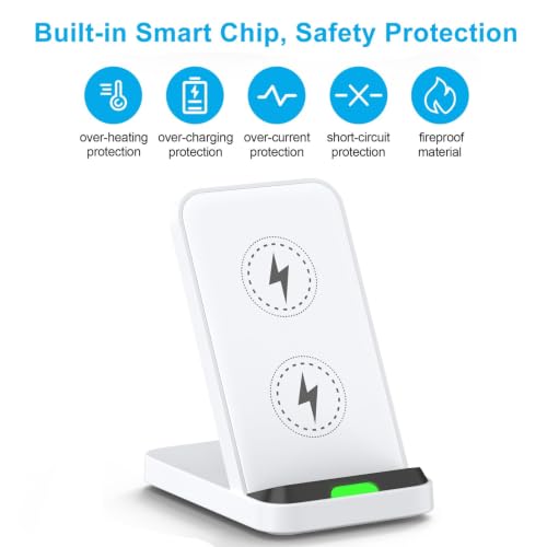 for Google Pixel 11 10 9 8 Pro XL 10a, Wireless Charger Phone Stand Station - color: Bright White, style: wireless charger with adapter