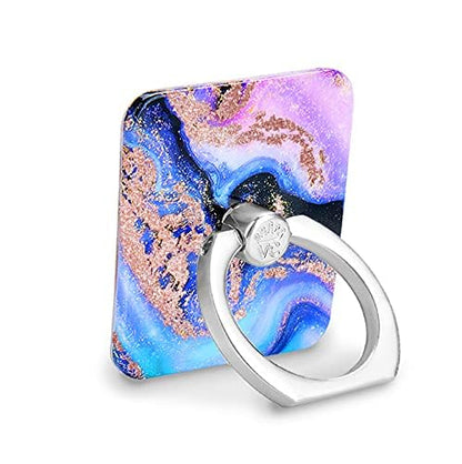 Velvet Caviar Cell Phone Ring Holder - Finger Ring & Stand - Improves Phone Grip Compatible with iPhone, Galaxy and Most Smartphones (Galaxy Glitter) - color: Galaxy Glitter