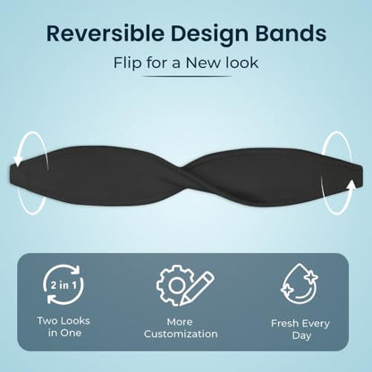Switchbands Black Phone Grip Strap – Reversible Phone Strap, Adhesive-Free, Arthritis Friendly Easy-Hold, Anti-Theft Phone Strap, Wireless Charging Compatible, Universal Fit – Black - color: Black, size: Pack of 1