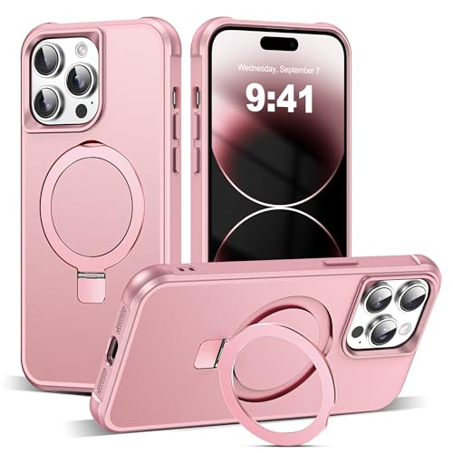 SKYLMW Compatible with iPhone 14 Pro Max Case with Stand,Rose Gold - color: Rose Gold, size: iPhone 14 Pro Max