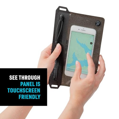 Nite Ize RunOff Waterproof Travel Pouch with TRU Zip - Dry Pouch for Phone & Travel Necessities - Touchscreen Friendly - Waterproof with Reliable Zipper - Charcoal, Small - style: Small
