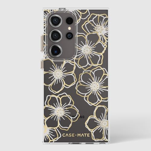 Case-Mate Samsung Galaxy S24 Ultra Case [6.8"] [12ft Drop Protection] [Wireless Charging] Floral Gems Phone Case for Samsung Galaxy S24 Ultra - Cute Bling Sparkle, Anti-Scratch Tech, Shockproof, Slim - color: Floral Gems