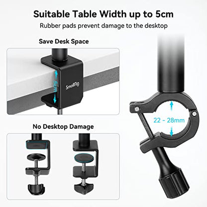 SMALLRIG Camera Desk Mount Table Stand, 13"-35.4" Adjustable Light Stand - style: Clamp 3992