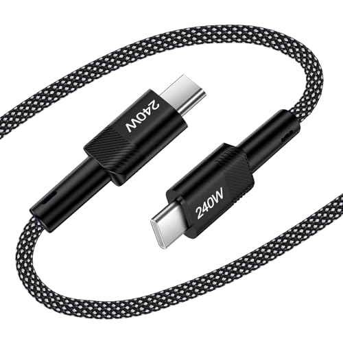 240W USB-C Charge Cable Super Fast Charging 10 FT Long USB C to USB C Cord