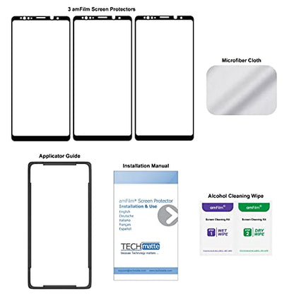 amFilm Screen Protector for Samsung Galaxy Note 9 Tempered Glass 3 Pack