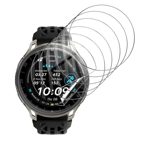 6-Pack for Amazfit Cheetah 2 Pro Screen Protector, Soft Flexible TPU Ultra-Thin Self-Healing Bubble-Free Protective Film for Amazfit Cheetah 2 Pro, HD Clear Case-Friendly - size: Amazfit Cheetah 2 Pro