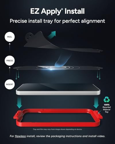 ZAGG InvisibleShield Fusion Privacy Anti-Glare Samsung Galaxy S24 Screen Protector - Hybrid Polymer, 2-Way Privacy Filter, Matte Finish, Scratch Resistant, Eco-Friendly