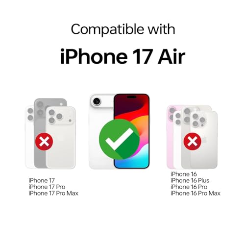 Magnetic for iPhone 17 Air Case Clear with [Camera Control Cover] [Compatible with MagSafe] Slim & Non-Slip Frosted Hard PC Back & Soft TPU Bumper Matte Phone Cover for iPhone 17 Air 6.6" - size: iPhone 17 Air