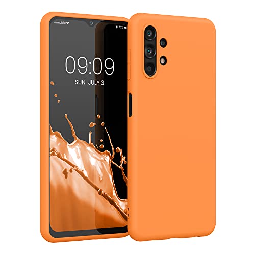 kwmobile Case Compatible with Samsung Galaxy A13 4G Case - Soft Slim Protective TPU Silicone Cover - Fruity Orange - color: Fruity Orange, size: Galaxy A13 4G