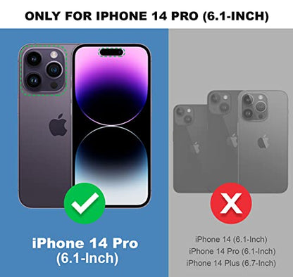 Shields Up for iPhone 14 Pro Case with Card Holder Stand, 6.1", Clear - color: Clear, size: iPhone 14 Pro