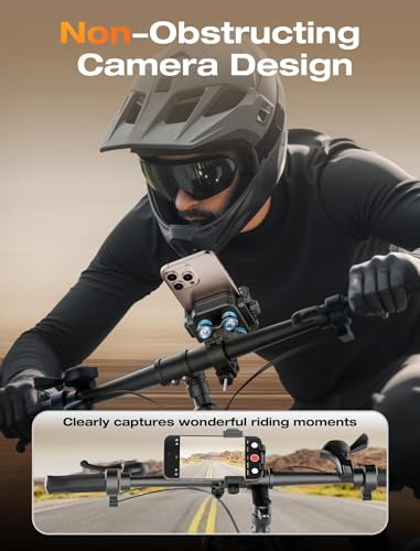 Dual Vibration Dampener Motorcycle Phone Mount Holder, Black