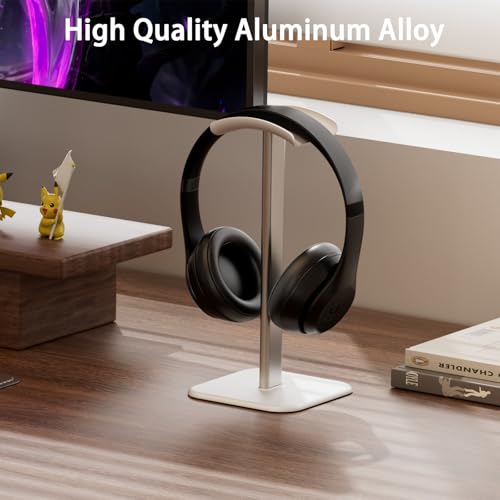 Headphone Stand for Desk - Headset Stand Headphone Holder (White) - color: White
