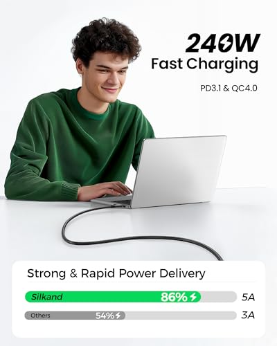 Silkland 40Gbps USB 4 for Thunderbolt 4 Cable 3.3FT, 240W PD3.1, 8K/Dual 4K - size: 3.3FT