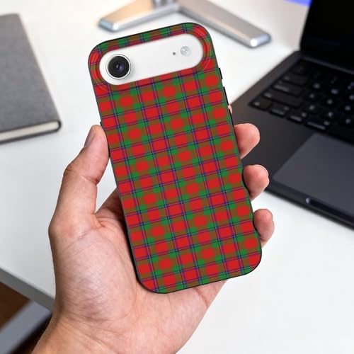 Scottish Clan Sinclair Tartan PlaidAnti-Yellowing Soft TPU Phone Case for iPhone 17, Shockproof and Scratch-Resistant Case - color: black-style-57