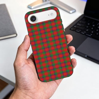 Scottish Clan Sinclair Tartan PlaidAnti-Yellowing Soft TPU Phone Case for iPhone 17, Shockproof and Scratch-Resistant Case - color: black-style-57